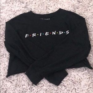 FRIENDS black forever 21 crop top